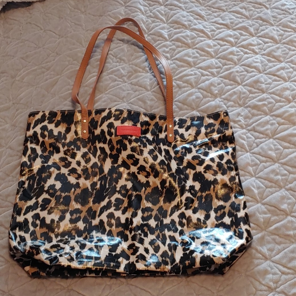 Leopard Print Bath & Body Works Tote Bag